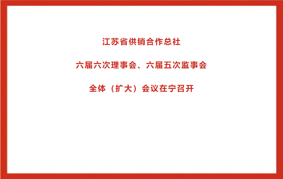 江苏省供销合作总社六届六次理事会、六届五次监事会全体（扩大）会议在宁召开.png